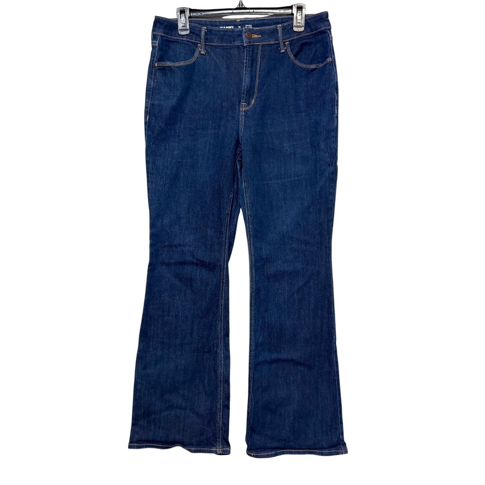 Old Navy Y2K Revival High Rise Flare Denim Jeans Womens‎ Size 12 Throwback Chic